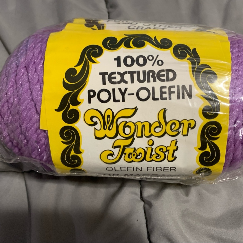 New Vintage macrame- purple-9mm-100 yards